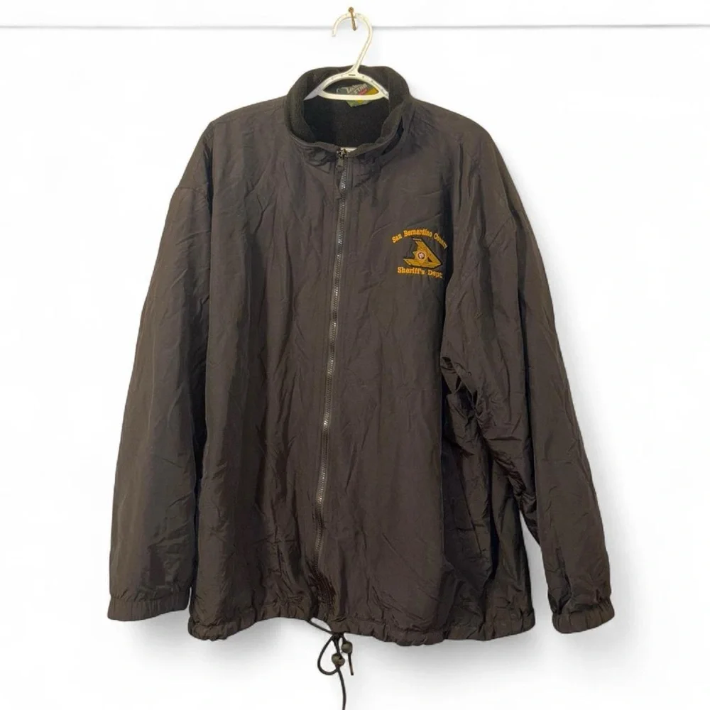 San Bernardino sheriff Black Windbreaker Jacket